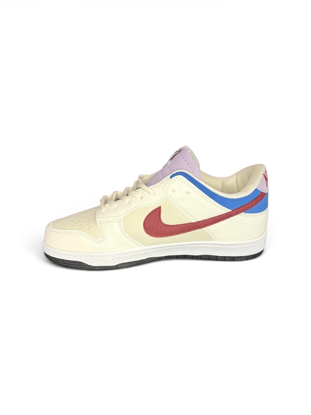 Nike SB Men’s Sneakers Cream Burgundy Blue Purple Colorblock